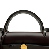 エルメス HERMES エールバッグジップPM W刻 エクリュ/エベンヌ ゴールド金具 トワル/ハンター レディース ショルダーバッグ