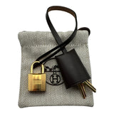 エルメス HERMES エールバッグジップPM W刻 エクリュ/エベンヌ ゴールド金具 トワル/ハンター レディース ショルダーバッグ