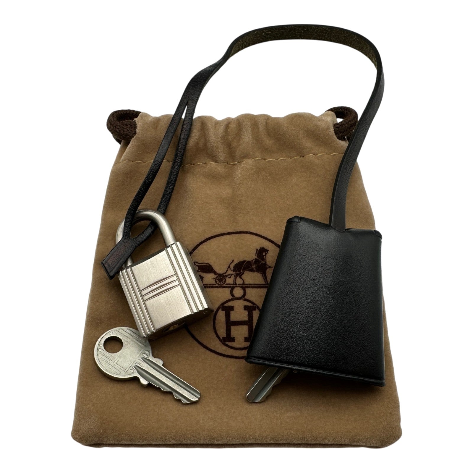 エルメス HERMES エールバッグMM □E刻 ブラック シルバー金具 トワル