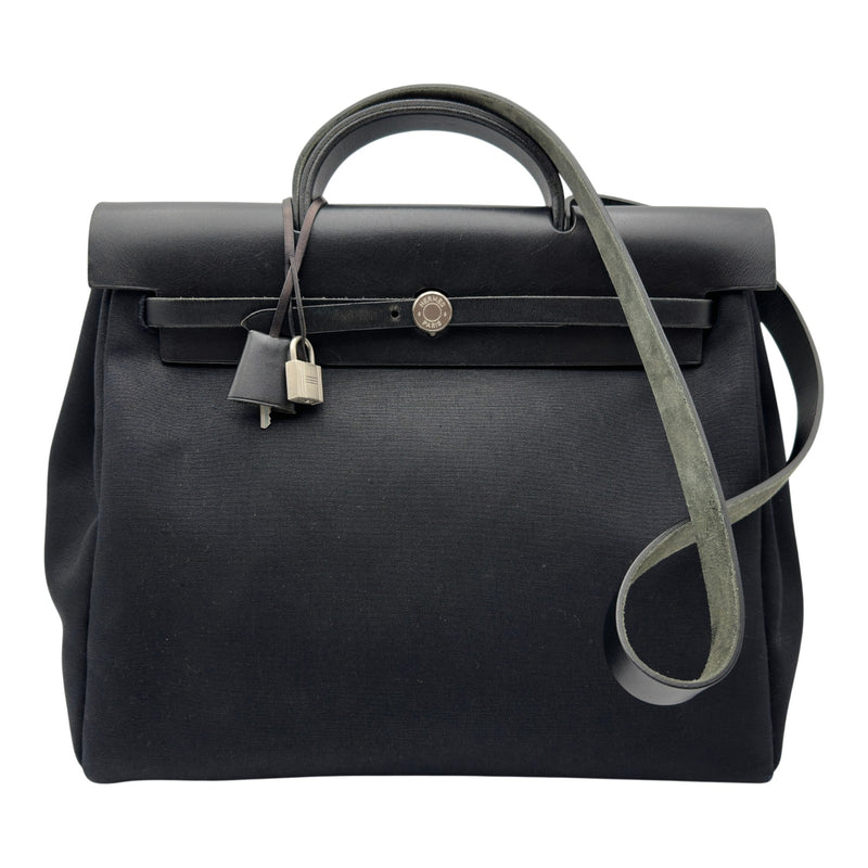エルメスHERMES ツイリー 鍵モチーフ ブラック エルメス HERMES エールバッグMM □E刻 ブラック シルバー金具 トワル