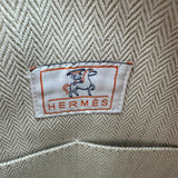 エルメス HERMES ブリッド ア ブラック GM カブリオル テラコッタ コットンキャンバス レディース ハンドバッグ