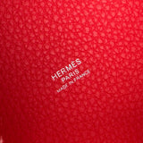 エルメス HERMES ピコタンロックPM G刻 ルージュクー シルバー金具 トリヨン レディース ハンドバッグ