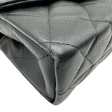 シャネル CHANEL トップハンドル ミニフラップバッグ AP4568 ブラック ゴールド金具 キャビアスキン レディース ショルダーバッグ