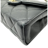 シャネル CHANEL トップハンドル ミニフラップバッグ AP4568 ブラック ゴールド金具 キャビアスキン レディース ショルダーバッグ