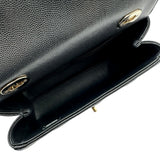 シャネル CHANEL トップハンドル ミニフラップバッグ AP4568 ブラック ゴールド金具 キャビアスキン レディース ショルダーバッグ