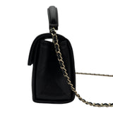 シャネル CHANEL トップハンドル ミニフラップバッグ AP4568 ブラック ゴールド金具 キャビアスキン レディース ショルダーバッグ