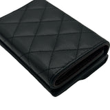 シャネル CHANEL クラシック スモールフラップ ウォレット AP0230 31番台 ブラック キャビア レディース 三つ折り財布