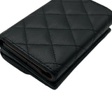 シャネル CHANEL クラシック スモールフラップ ウォレット AP0230 31番台 ブラック キャビア レディース 三つ折り財布