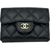 シャネル CHANEL クラシック スモールフラップ ウォレット AP0230 31番台 ブラック キャビア レディース 三つ折り財布