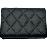 シャネル CHANEL クラシック スモールフラップ ウォレット AP0230 31番台 ブラック キャビア レディース 三つ折り財布