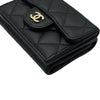 シャネル CHANEL クラシック スモールフラップ ウォレット AP0230 31番台 ブラック キャビア レディース 三つ折り財布