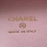 シャネル CHANEL スモール ヴァニティケース ピンク シャイニーカーフスキン レディース ショルダーバッグ