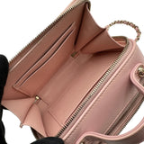 シャネル CHANEL スモール ヴァニティケース ピンク シャイニーカーフスキン レディース ショルダーバッグ