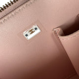シャネル CHANEL スモール ヴァニティケース ピンク シャイニーカーフスキン レディース ショルダーバッグ