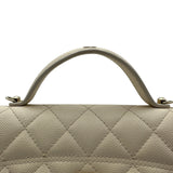 シャネル CHANEL トップハンドル フォンファルダー AP4401 アイボリー ゴールド金具 キャビアスキン レディース ショルダーバッグ