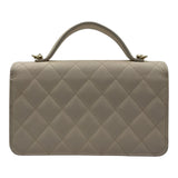 シャネル CHANEL トップハンドル フォンファルダー AP4401 アイボリー ゴールド金具 キャビアスキン レディース ショルダーバッグ