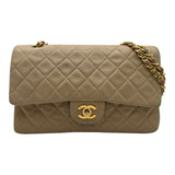 シャネル CHANEL マトラッセ25 A01112 2番台 ベージュ ゴールド金具 ラムスキン レディース ショルダーバッグ