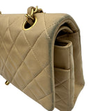 シャネル CHANEL マトラッセ25 A01112 2番台 ベージュ ゴールド金具 ラムスキン レディース ショルダーバッグ