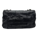シャネル CHANEL 2.55 フラップバッグ 14番台 ブラック シルバー金具 ラムスキン レディース ショルダーバッグ