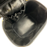 シャネル CHANEL バニティバッグ A01998 5番台 ブラック ゴールド金具 キャビアスキン レディース ハンドバッグ