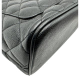 シャネル CHANEL 復刻トート A01804 7番台 ブラック ゴールド金具 キャビアスキン レディース トートバッグ
