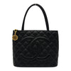 シャネル CHANEL 復刻トート A01804 7番台 ブラック ゴールド金具 キャビアスキン レディース トートバッグ