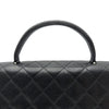 シャネル CHANEL マトラッセ トップハンドル ハンドバッグ A12397 6番台 ブラック シルバー金具 キャビアスキン レディース ハンドバッグ