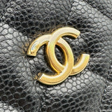 シャネル CHANEL マトラッセ スモールボーリングバッグ AS6135 ブラック ゴールド金具 キャビアスキン レディース ショルダーバッグ