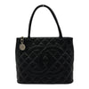 シャネル CHANEL 復刻トート A01804 5番台 ブラック シルバー金具 キャビアスキン レディース トートバッグ