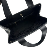 シャネル CHANEL ターンロック ハンドバッグ 7番台 ブラック シルバー金具 キャビアスキン レディース ショルダーバッグ