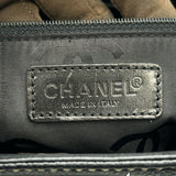 シャネル CHANEL ターンロック ハンドバッグ 7番台 ブラック シルバー金具 キャビアスキン レディース ショルダーバッグ