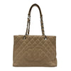 シャネル CHANEL GSTチェーントートバッグ A50995 12番台 ベージュ シルバー金具 キャビアスキン レディース トートバッグ