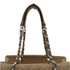 シャネル CHANEL GSTチェーントートバッグ A50995 12番台 ベージュ シルバー金具 キャビアスキン レディース トートバッグ