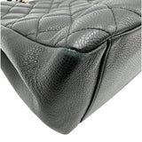 シャネル CHANEL GSTチェーントートバッグ A50995 14番台 ブラック シルバー金具 キャビアスキン レディース トートバッグ