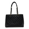 シャネル CHANEL GSTチェーントートバッグ A50995 14番台 ブラック シルバー金具 キャビアスキン レディース トートバッグ