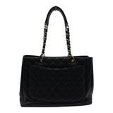 シャネル CHANEL GSTチェーントートバッグ A50995 14番台 ブラック シルバー金具 キャビアスキン レディース トートバッグ