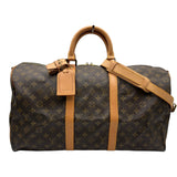 ルイ・ヴィトン LOUIS VUITTON キーポル・バンドリエール50 M41416 ブラウン モノグラム/レザー レディース ボストンバッグ