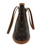 ルイ・ヴィトン LOUIS VUITTON バケットPM M42238 ブラウン モノグラム/レザー レディース トートバッグ