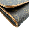 ルイ・ヴィトン LOUIS VUITTON ポシェット・ツインGM M51852 ブラウン モノグラム/レザー レディース ショルダーバッグ