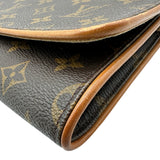ルイ・ヴィトン LOUIS VUITTON ポシェット・ツインGM M51852 ブラウン モノグラム/レザー レディース ショルダーバッグ