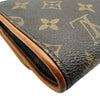 ルイ・ヴィトン LOUIS VUITTON ポシェット・ツインGM M51852 ブラウン モノグラム/レザー レディース ショルダーバッグ