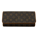 ルイ・ヴィトン LOUIS VUITTON ポシェット・ツインGM M51852 ブラウン モノグラム/レザー レディース ショルダーバッグ