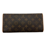 ルイ・ヴィトン LOUIS VUITTON ポシェット・ツインGM M51852 ブラウン モノグラム/レザー レディース ショルダーバッグ