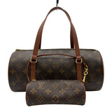 ルイ・ヴィトン LOUIS VUITTON パピヨン30 M51365 ブラウン モノグラム/レザー レディース ハンドバッグ