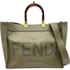 フェンディ FENDI サンシャイン ミディアム 8BH386 カーキ カーフ レディース トートバッグ ショルダーバッグ