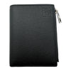 ロエベ LOEWE スリム コンパクト ウォレット C660W73X02 ブラック シルバー金具 ソフトグレインカーフ メンズ 二つ折り財布
