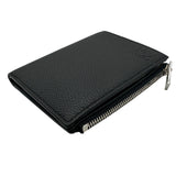 ロエベ LOEWE スリム コンパクト ウォレット C660W73X02 ブラック シルバー金具 ソフトグレインカーフ メンズ 二つ折り財布