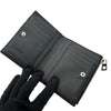 ロエベ LOEWE スリム コンパクト ウォレット C660W73X02 ブラック シルバー金具 ソフトグレインカーフ メンズ 二つ折り財布
