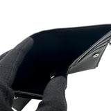 ロエベ LOEWE スリム コンパクト ウォレット C660W73X02 ブラック シルバー金具 ソフトグレインカーフ メンズ 二つ折り財布