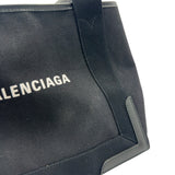 バレンシアガ BALENCIAGA ネイビーカバスS 339933 ブラック キャンバス レディース トートバッグ